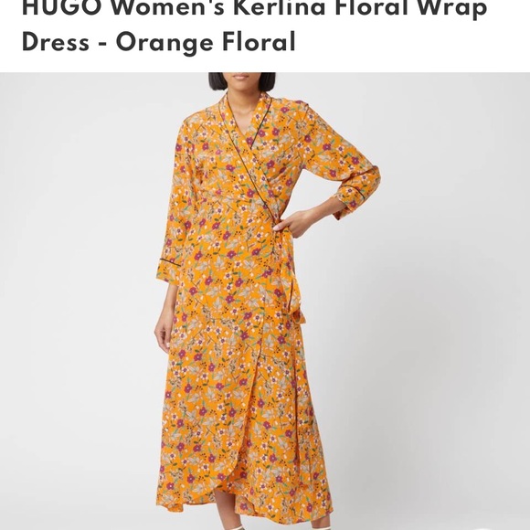 Hugo Kerlina Floral Wrap Maxi Dress - Picture 8 of 9